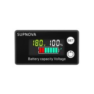Bateria Indicador de capacidade da DC8 V-100 V chumbo &aacute;cido l&iacute;tio lifepo4 volt&iacute;metro medidor de tens&atilde;o...