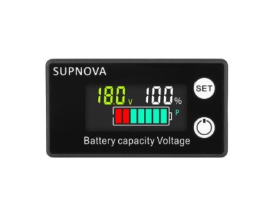 Bateria Indicador de capacidade da DC8 V-100 V chumbo &aacute;cido l&iacute;tio lifepo4 volt&iacute;metro medidor de tens&atilde;o... - Imagem 1