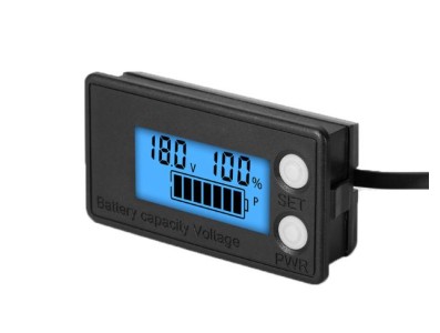 Bateria Indicador de capacidade da &agrave; prova d'&aacute;gua DC8 V-100 V chumbo &aacute;cido l&iacute;tio LiFePO4 volt&iacute;metro... - Imagem 1