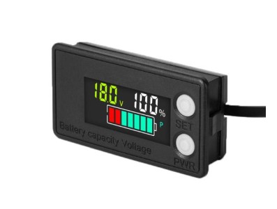Bateria Indicador de capacidade da &agrave; prova d'&aacute;gua DC8 V-100 V chumbo &aacute;cido l&iacute;tio lifepo4 volt&iacute;metro... - Imagem 1
