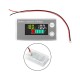 Bateria Indicador de capacidade da DC 8 V-100 V LCD digital Volt&iacute;metro Medidor de eletricidade Cor - Thumb 1