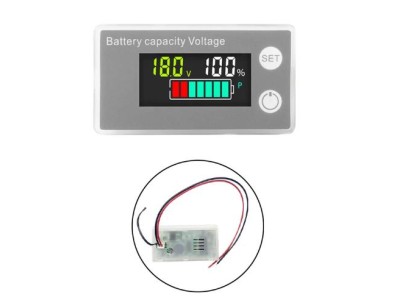 Bateria Indicador de capacidade da DC 8 V-100 V LCD digital Volt&iacute;metro Medidor de eletricidade Tela... - Imagem 1