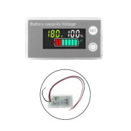 Bateria Indicador de capacidade da DC 8 V-100 V LCD digital Volt&iacute;metro Medidor de eletricidade Tela...