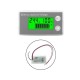Bateria Indicador de capacidade da DC 8 V-100 V LCD digital Volt&iacute;metro Medidor de eletricidade Tela verde... - Thumb 1