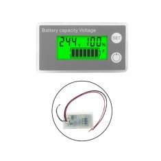 Bateria Indicador de capacidade da DC 8 V-100 V LCD digital Volt&iacute;metro Medidor de eletricidade Tela verde...