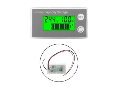 Bateria Indicador de capacidade da DC 8 V-100 V LCD digital Volt&iacute;metro Medidor de eletricidade Tela verde... - Imagem 1