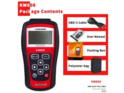 KONNWEI KW808 Carro OBD 2 scanner OBDII Auto Ferramenta de scanner de diagn&oacute;stico automotivo - Imagem 1