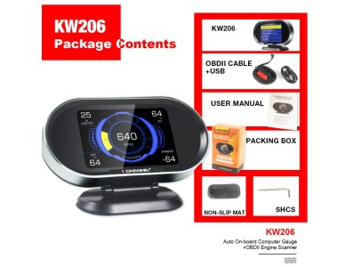 Placa KONNWEI KW206 OBD2 Carro On Computer Auto digital Computer tela OBD 2 scanner - Imagem 1