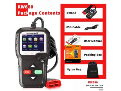 Ferramenta de diagn&oacute;stico KONNWEI KW680 OBD2 - Imagem 1