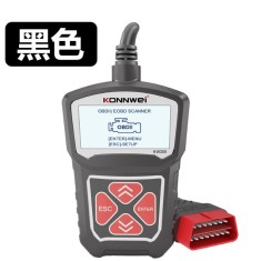 Ferramenta de diagn&oacute;stico de falhas OBD2 para carro KONNWEI KW309 preta