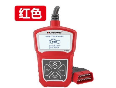 Ferramenta de diagn&oacute;stico de falhas do carro OBD2 KONNWEI KW309 vermelha - Imagem 1