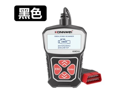 Ferramenta de diagn&oacute;stico de falhas OBD2 para carro KONNWEI KW310 preta - Imagem 1