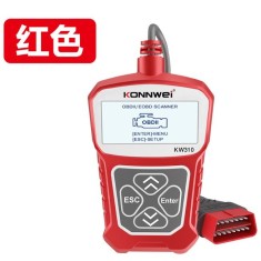 Ferramenta de diagn&oacute;stico de falhas KONNWEI KW310 automotivo OBD2 vermelha