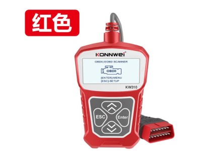 Ferramenta de diagn&oacute;stico de falhas KONNWEI KW310 automotivo OBD2 vermelha - Imagem 1