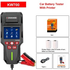 Bateria KONNWEI KW700 12V24 V automotivo & caminh&atilde;o Testador com fun&ccedil;&atilde;o de impress&atilde;o Bateria Analisador