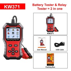 Bateria KONNWEI KW371 2 em 1 testador de e rel&eacute; automotivo