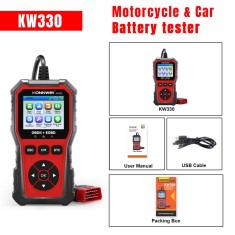 Bateria Verificador da do motor do varredor da falha do carro OBD2 de KONNWEI KW330