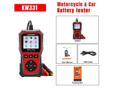 Bateria Konnwei kw331 testador de de carro 6v12v24 v 100-2000 cca cranking carregamento analisador de... - Imagem 1