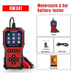Bateria KONNWEI KW341 Testador de de carro 6V12V24 V AMG GEL Bateria Impress&atilde;o de dados de falha Iniciar...