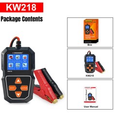 Bateria Testador de de motocicleta de carro KONNWEI KW218 6V12 V