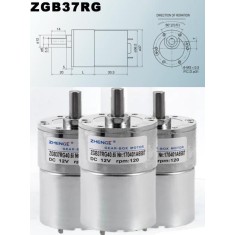 Motor Eixo de sa&iacute;da exc&ecirc;ntrico do da engrenagem do motor 24V2000 RPM da C.C. de ZGB37RG