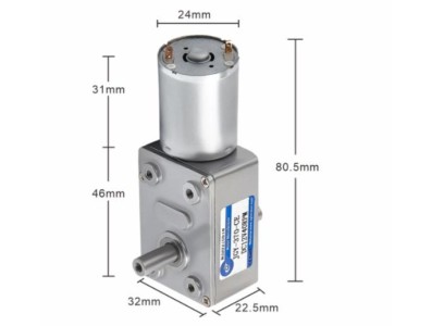 Motor JGY-370 de redu&ccedil;&atilde;o dc motor de redu&ccedil;&atilde;o eixo duplo dc12 v 18 rpm/min - Imagem 1