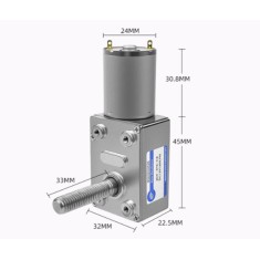 Motor de redu&ccedil;&atilde;o JGY-370 DC M8 com eixo de parafuso &uacute;nico DC12 V 18 RPM/MIN