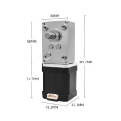 Motor 5840-42HD48 Alto torque Auto-travamento Forte Roda Tturbina Rela&ccedil;&atilde;o de de Redu&ccedil;&atilde;o de Verme 200