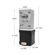Motor 5840-42HD48 Alto torque Auto-travamento Forte Roda Tturbina Rela&ccedil;&atilde;o de de Redu&ccedil;&atilde;o de Verme 200
