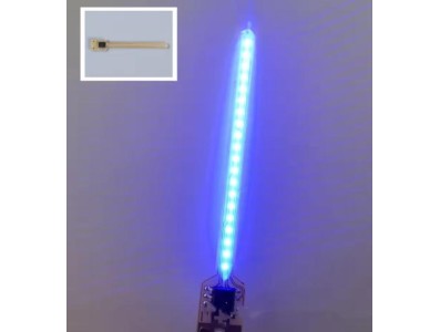 Luz de filamento do diodo emissor de luz da &aacute;gua de fluxo 3 V de 40 MM luz modo de fluxo azul - Imagem 1