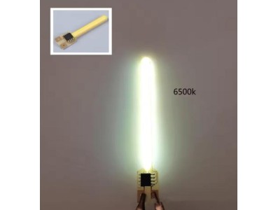 Luz de filamento LED de &aacute;gua corrente 59 MM 3 V Modo de fluxo 6500K + Modo de luz constante - Imagem 1