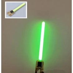 59 MM 3 V &Aacute;gua corrente LED Luz de filamento Modo de fluxo verde + Modo de luz constante