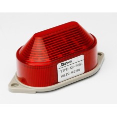 Farol estrobosc&oacute;pico LED de alta intensidade 24 V sem som vermelho