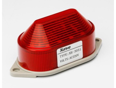 Farol estrobosc&oacute;pico LED de alta intensidade 12 V sem som vermelho - Imagem 1