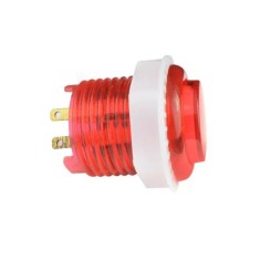 Bot&atilde;o Arcade LED 24 mm Vermelho