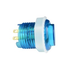 Bot&atilde;o Arcade LED 24 mm Azul