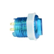 Bot&atilde;o Arcade LED 24 mm Azul