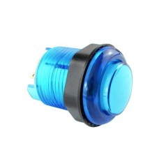 Bot&atilde;o Arcade LED 28 mm Azul