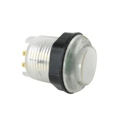 Bot&atilde;o Arcade LED 28 mm Branco