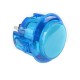 Bot&atilde;o de cristal arcade LED 30 mm azul - Thumb 1