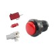 Suporte Bot&atilde;o Arcade LED 33 mm + microinterruptor YJX + + LED vermelho - Thumb 1