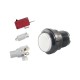 Suporte Bot&atilde;o Arcade LED 33 mm + microinterruptor YJX + + LED branco - Thumb 1