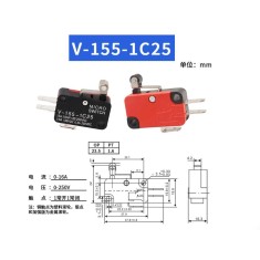 Interruptor de limite de curso do microinterruptor V-155-1C25