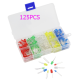 Kit 125 LEDs 5 cores, redondos 3 mm e 5 mm, pernas 18 mm, luz brilhante - Thumb - 1