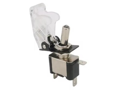 Chave seletora com luz Rocker ASW-07D com tampa imperme&aacute;vel branca - Imagem 1