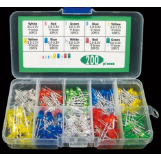 Kit 200 LEDs 5 cores 18 mm F3/F5 MM