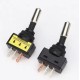 Chave ASW-15D 12 V 20 A Carro Auto LED Luz Alternadora gangorra 3Pin SPST ON/OFF Verde - Thumb 1