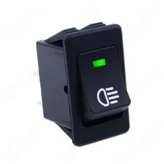 ASW-17D Interruptor de luz de nevoeiro universal para carro 4 pinos verde