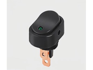 Interruptor modificador de carro com luz LED ASW-20D 12 V luz verde - Imagem 1