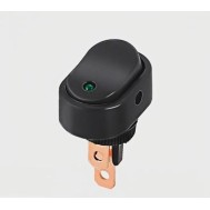 Interruptor modificador de carro com luz LED ASW-20D 12 V luz verde